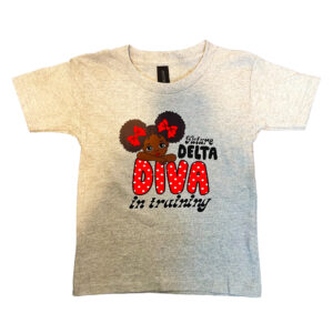 Toddler Future Delta - Diva in Training Gray T-Shirt