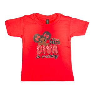 Toddler Future Delta - Diva in Training Red T-Shirt